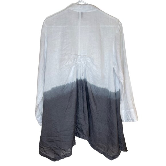 Cupcake International Linen Ombre Topper With Acrylic Buttons, L - Picture 3 of 12